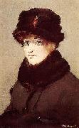 Edouard Manet Mery Laurent au chapeau de loutre USA oil painting artist